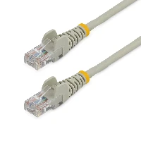 StarTech.com Cat5e Patch Cable with Snagless RJ45 Connectors - 5 m, Grey, 5 m, Cat5e, U/UTP (UTP), RJ-45, RJ-45