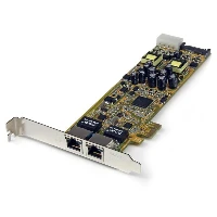 StarTech.com Dual Port PCI Express Gigabit Ethernet PCIe Network Card Adapter - PoE/PSE, Internal, Wired, PCI Express, Ethernet, 2000 Mbit/s
