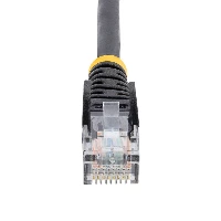 StarTech.com Cat5e Patch Cable with Snagless RJ45 Connectors - 5 m, Black, 5 m, Cat5e, U/UTP (UTP), RJ-45, RJ-45