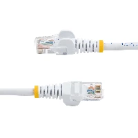 StarTech.com Cat5e Ethernet Patch Cable with Snagless RJ45 Connectors - 5 m, White, 5 m, Cat5e, U/UTP (UTP), RJ-45, RJ-45