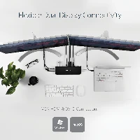 StarTech.com Dual-Monitor USB 3.0 Docking Station with HDMI & DVI/VGADual Monitor USB 3.0 Laptop Docking Station with HDMI/DVI/VGA, 3x USB-A Hub, GbE, Audio, Universal Type-A Dock for Windows/macOS/ChromeOS - TAA Compliant, Wired, USB 3.2 Gen 1 (3.1 Gen 1) Type-B, 10,100,1000 Mbit/s, 1000BASE-T, 100BASE-TX, 10BASE-T, IEEE 802.3, IEEE 802.3ab, IEEE 802.3u, Black