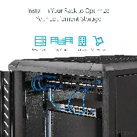 StarTech.com 1U Server Rack Shelf - Universal Rack Mount Cantilever Shelf for 19