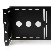 StarTech.com Universal VESA LCD Monitor Mounting Bracket for 19in Rack or Cabinet, Mounting bracket, Black, Steel, 4U, EIA RS310-D, CE, REACH, TAA