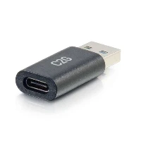 C2G USB-C Female to USB-A Male SuperSpeed USB 5Gbps Adapter Converter, USB 3.0 A =, USB-C, Black