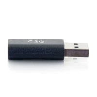 C2G USB-C Female to USB-A Male SuperSpeed USB 5Gbps Adapter Converter, USB 3.0 A =, USB-C, Black