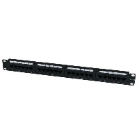 StarTech.com 24 Port 1U Rackmount Cat 6 110 Patch Panel, RJ-45, Black, Rack mounting, 1U, CE, ETl, UL, -10 - 60 C