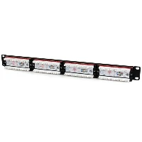 StarTech.com 24 Port 1U Rackmount Cat 6 110 Patch Panel, RJ-45, Black, Rack mounting, 1U, CE, ETl, UL, -10 - 60 C