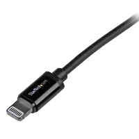 StarTech.com 1 m (3 ft.) USB to Lightning Cable - iPhone / iPad / iPod Charger Cable - High Speed Charging Lightning to USB Cable - Apple MFi Certified - Black, 1 m, Lightning, USB A, Male, Male, Black