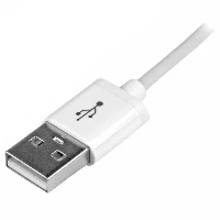 StarTech.com 1 m (3 ft.) USB to Lightning Cable - iPhone / iPad / iPod Charger Cable - High Speed Charging Lightning to USB Cable - Apple MFi Certified - White, 1 m, Lightning, USB A, Male, Male, White