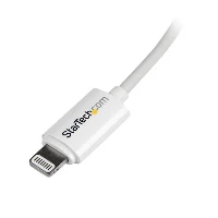 StarTech.com 2 m (6 ft.) USB to Lightning Cable - Long iPhone / iPad / iPod Charger Cable - Lightning to USB Cable - Apple MFi Certified - White, 2 m, Lightning, USB A, Male, Male, White