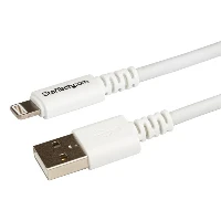 StarTech.com 3 m (10 ft.) USB to Lightning Cable - Long iPhone / iPad / iPod Charger Cable - Lightning to USB Cable - Apple MFi Certified - White, 3 m, Lightning, USB A, Male, Male, White