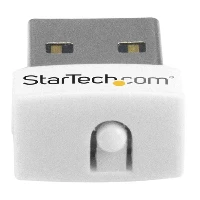 StarTech.com USB 150Mbps Mini Wireless N Network Adapter - 802.11n/g 1T1R USB WiFi Adapter - White, Wireless, USB, WLAN, Wi-Fi 4 (802.11n), 150 Mbit/s, White