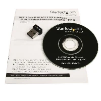 StarTech.com USB 150Mbps Mini Wireless N Network Adapter - 802.11n/g 1T1R, Wireless, USB, WLAN, Wi-Fi 4 (802.11n), 150 Mbit/s, Black