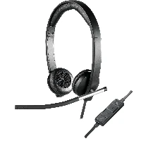 Logitech USB Headset Stereo H650e, Wired, Office/Call center, 50 - 10000 Hz, 120 g, Headset, Black, Silver