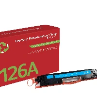 Everyday Remanufactured Everyday Cyan Remanufactured Toner by replaces HP 126A (CE311A), Standard Capacity, 1000 pages, Cyan, 1 pc(s)