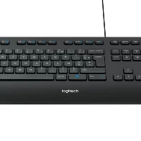 Logitech K280E Pro f/ Business, Full-size (100%), Wired, USB, AZERTY, Black