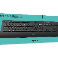 Logitech K280E Pro f/ Business, Full-size (100%), Wired, USB, AZERTY, Black