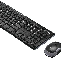 Logitech Wireless Combo MK270, Full-size (100%), Wireless, USB, QWERTZ, Black, Mouse included