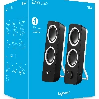 Logitech Z200 Rich Stereo Sound, 2.0 channels, Wired, 5 W, 120 - 20000 Hz, Black