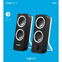 Logitech Z200 Rich Stereo Sound, 2.0 channels, Wired, 5 W, 120 - 20000 Hz, Black