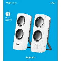 Logitech Z200 Rich Stereo Sound, 2.0 channels, Wired, 5 W, 120 - 20000 Hz, White