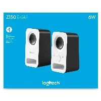 Logitech Z150 Stereo Speakers, EU, 2.0 channels, Wired, 3 W, White