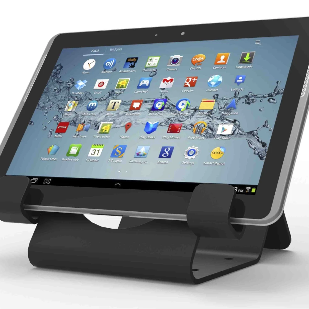 Compulocks Universal Tablet Holder with Keyed Cable Lock - Supporto da tavolo di sicurezza per tablet - nero