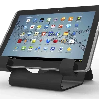 Compulocks Universal Tablet Holder with Keyed Cable Lock - Supporto da tavolo di sicurezza per tablet - nero