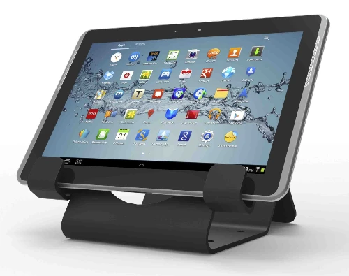 Compulocks Universal Tablet Holder with Keyed Cable Lock - Supporto da tavolo di sicurezza per tablet - nero