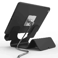 Compulocks Universal Tablet Holder with Keyed Cable Lock - Supporto da tavolo di sicurezza per tablet - nero