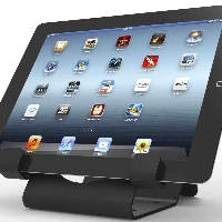 Compulocks Universal Tablet Holder with Keyed Cable Lock - Supporto da tavolo di sicurezza per tablet - nero