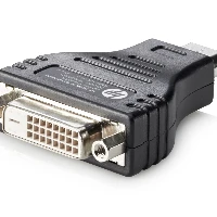 HP HDMI to DVI Adapter, DVI-D, HDMI, Black