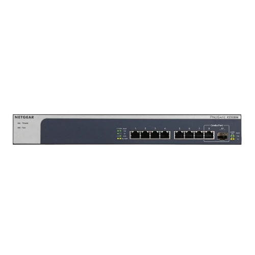 NETGEAR XS508M, Unmanaged, 10G Ethernet (100/1000/10000), Rack mounting