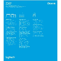 Logitech Z207 Bluetooth computer speakers, 2.0 channels, Wired & Wireless, 5 W, White