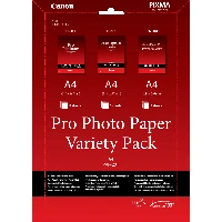 Canon PVP- 201 Pro Photo Paper Variety Pack A4 - 15 Sheets, Laser/Inkjet, A4, White, 15 sheets, PIXMA MP272 PIXMA MP480 PIXMA MP490 PIXMA MP499 PIXMA MP600 PIXMA MP640 PIXMA MX455 PIXMA MX474..., 210 mm