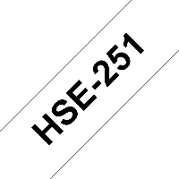 Brother HSe-251, HSE/TZe, Black on white, Brother PT-E500, PT-E550W, 1.5 m, 2.36 cm