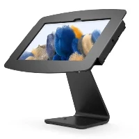 Compulocks Galaxy Tab A8 10.5 Space Enclosure Rotating Counter Stand - Supporto - per tablet - alloggiamento rotante - bloccabile - alluminio ad alta purezza - nero - dimensione schermo 10.5 - parte superiore banco, a libera installazione - per Samsung