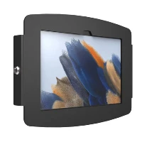 Compulocks Galaxy Tab A8 10.5 Space Enclosure Rotating Counter Stand - Supporto - per tablet - alloggiamento rotante - bloccabile - alluminio ad alta purezza - nero - dimensione schermo 10.5 - parte superiore banco, a libera installazione - per Samsung