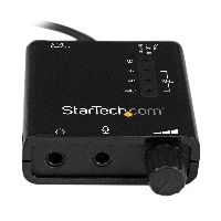 StarTech.com USB Stereo Audio Adapter External Sound Card with SPDIF Digital Audio and Stereo Mic, 5.1 channels, 24 bit, 91 dB, USB