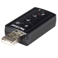 StarTech.com Virtual 7.1 USB Stereo Audio Adapter External Sound Card, 7.1 channels, USB