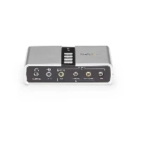 StarTech.com 7.1 USB Audio Adapter External Sound Card with SPDIF Digital Audio, 7.1 channels, 16 bit, USB
