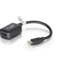 C2G 20cm Mini DisplayPort to HDMI Adapter - Thunderbolt to HDMI Converter M/F - Black, 0.2 m, Mini DisplayPort M, HDMI F, Male, Female, Black