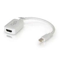 C2G 20cm Mini DisplayPort to HDMI Adapter - Thunderbolt to HDMI Converter M/F - White, 0.2 m, Mini DisplayPort M, HDMI F, Male, Female, White