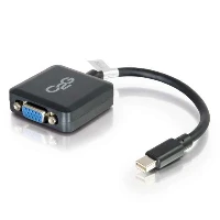 C2G 20cm Mini DisplayPort to VGA Adapter - Thunderbolt to VGA Converter M/F - Black, 0.2 m, Mini DisplayPort, VGA (D-Sub), Black, Male/Female