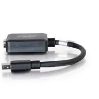 C2G 20cm Mini DisplayPort to VGA Adapter - Thunderbolt to VGA Converter M/F - Black, 0.2 m, Mini DisplayPort, VGA (D-Sub), Black, Male/Female