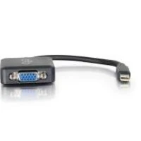 C2G 20cm Mini DisplayPort to VGA Adapter - Thunderbolt to VGA Converter M/F - Black, 0.2 m, Mini DisplayPort, VGA (D-Sub), Black, Male/Female