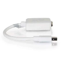 C2G 20cm Mini DisplayPort to VGA Adapter - Thunderbolt to VGA Converter M/F - White, 0.2 m, Mini DisplayPort M, HD15 F, Male, Female, 1920 x 1200 pixels
