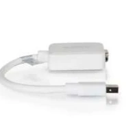 C2G 20cm Mini DisplayPort to VGA Adapter - Thunderbolt to VGA Converter M/F - White, 0.2 m, Mini DisplayPort M, HD15 F, Male, Female, 1920 x 1200 pixels