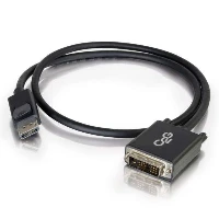 C2G 2m DisplayPort to Single Link DVI-D Adapter Cable M/M - DP to DVI - Black, 2 m, DisplayPort, DVI-D, 1920 x 1200 pixels, Black, Male/Male