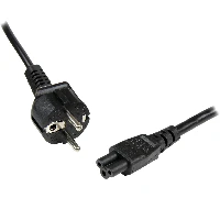StarTech.com 2m (6ft) Laptop Power Cord, EU Schuko to C5, 2.5A 250V, 18AWG, Notebook / Laptop Replacement AC Cord, Power Brick Cord, Laptop Charger Cable, Clover Leaf/Mickey Mouse Power Cord, 2 m, CEE7/7, C5 coupler, 250 V, 2.5 A